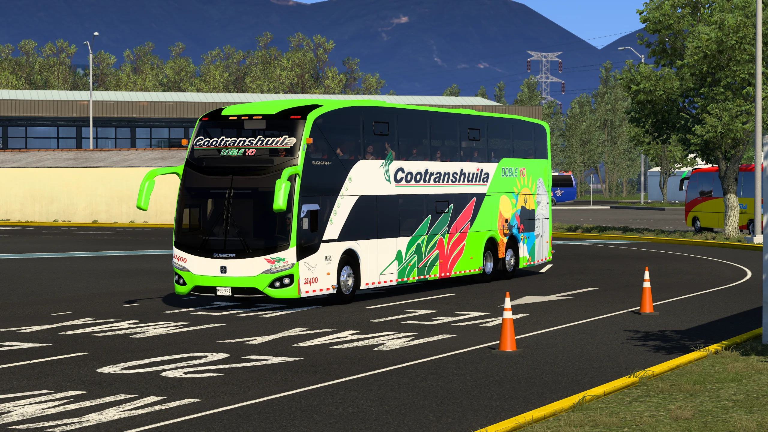 Busstar DD S2 para Colombia Real Map