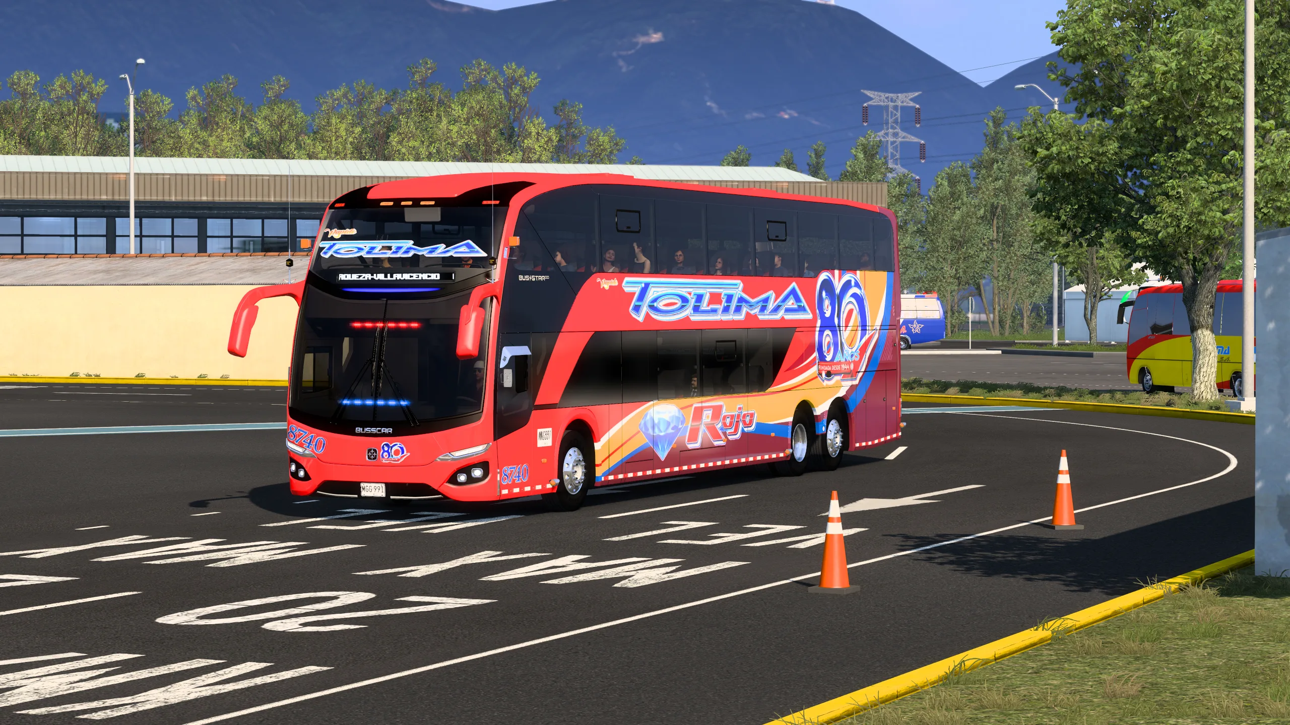 Busstar DD S2 para Colombia Real Map