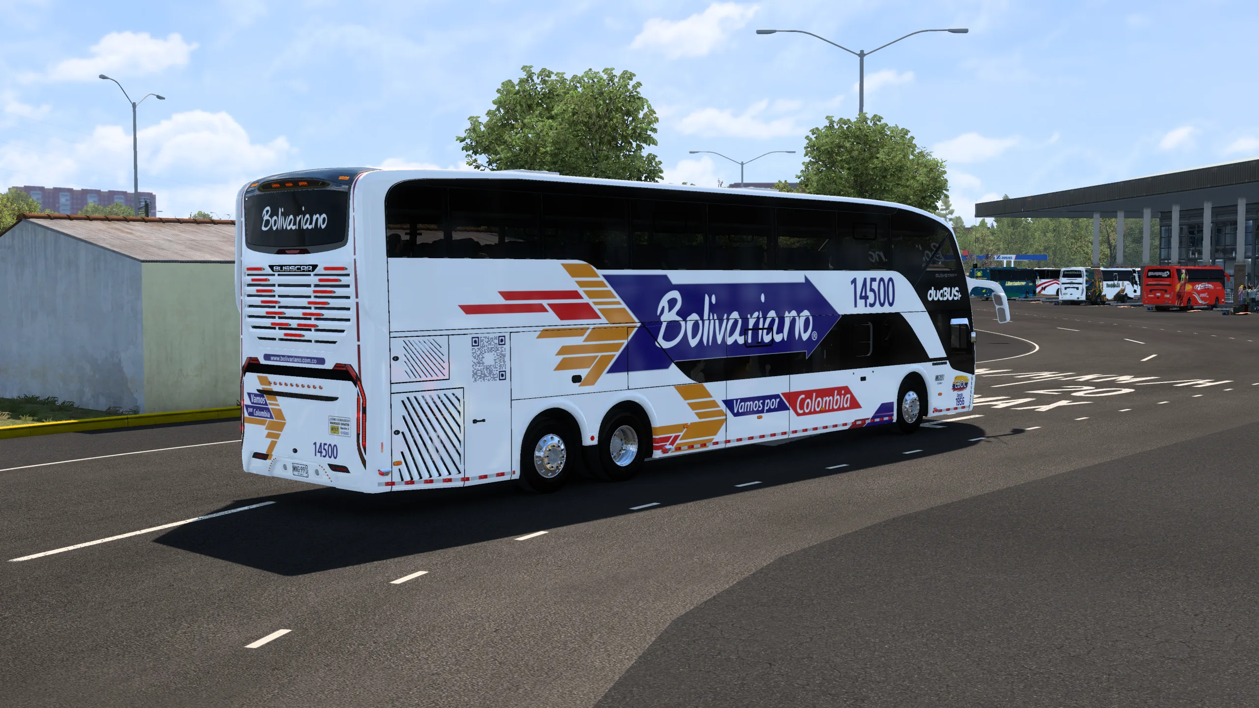 Busstar DD S2 para Colombia Real Map