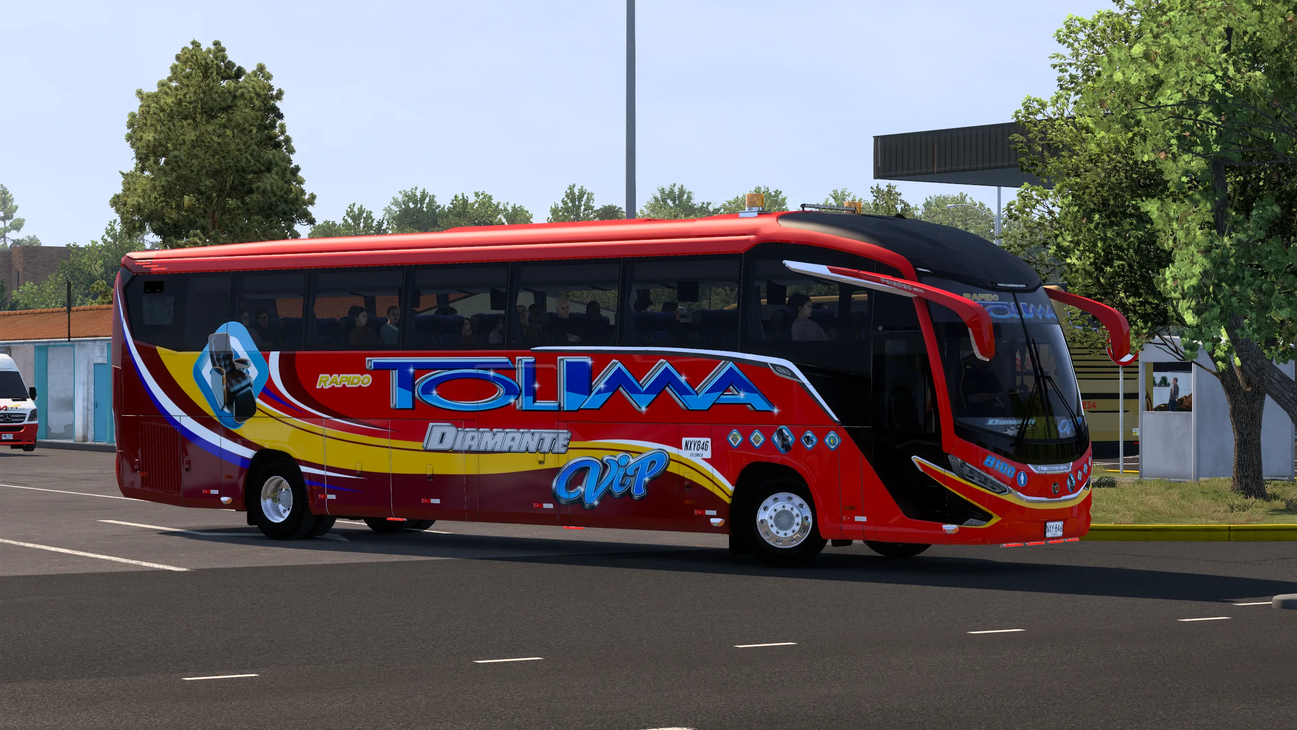 Marcopolo G8 Paradiso 1200 para Colombia Real Map