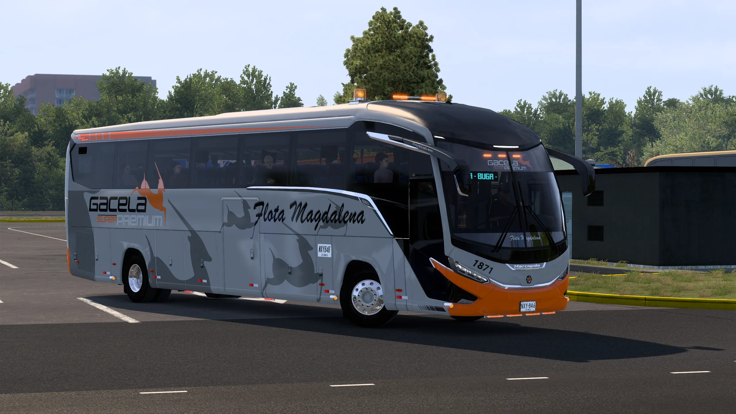 Marcopolo G8 Paradiso 1200 para Colombia Real Map
