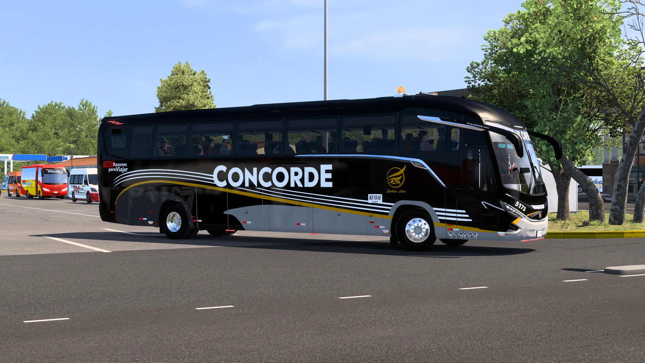 Marcopolo G8 Paradiso 1200 para Colombia Real Map
