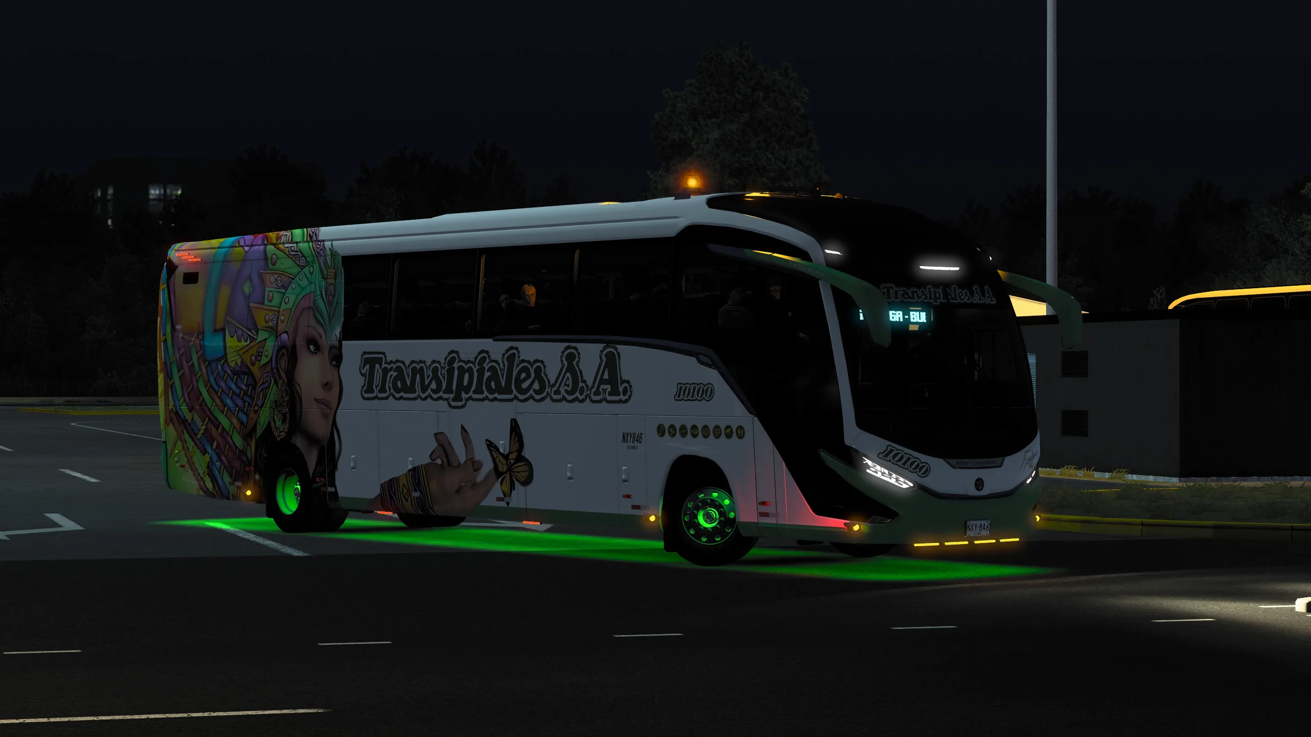 Marcopolo G8 Paradiso 1200 para Colombia Real Map