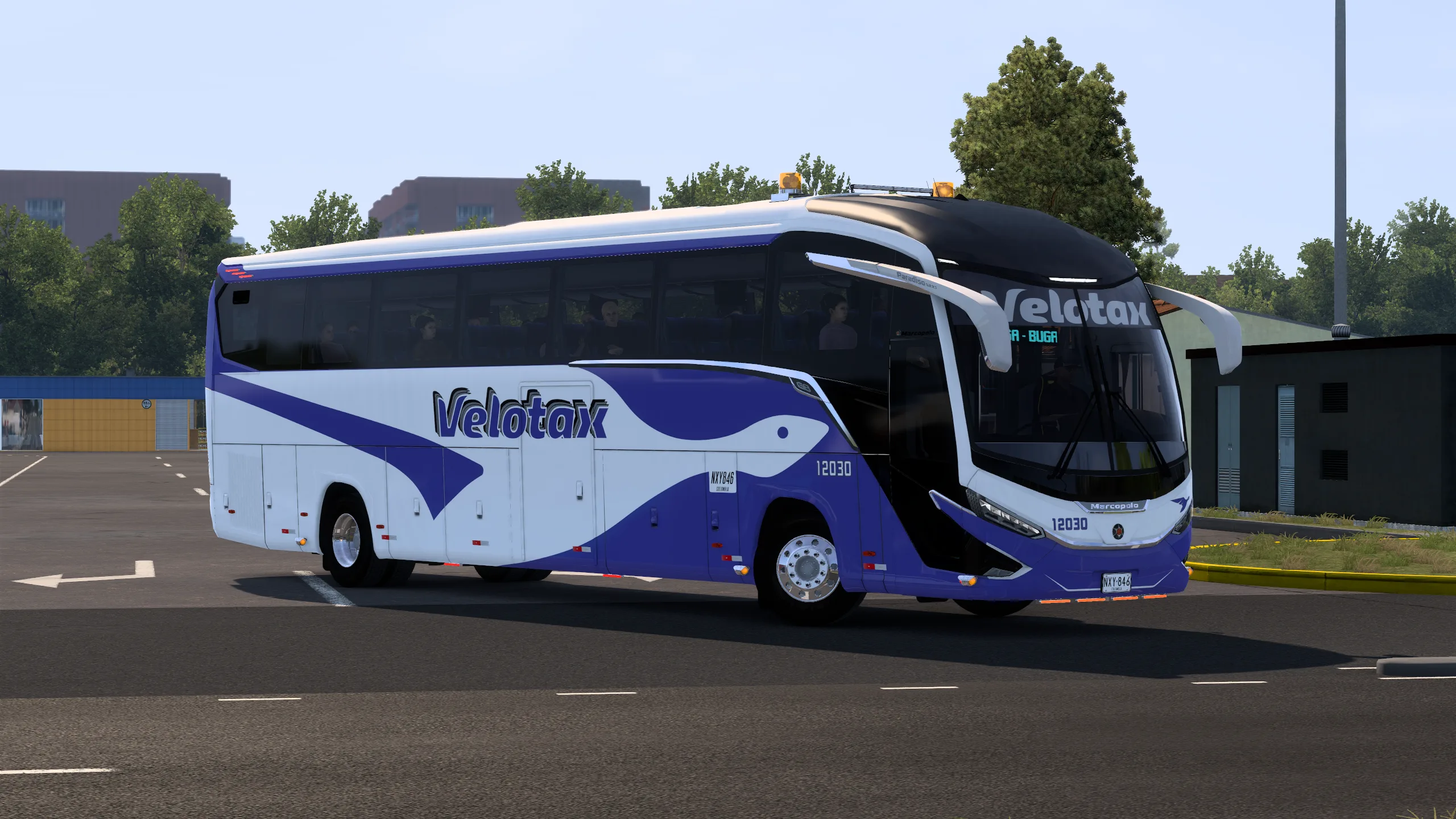 Marcopolo G8 Paradiso 1200 para Colombia Real Map