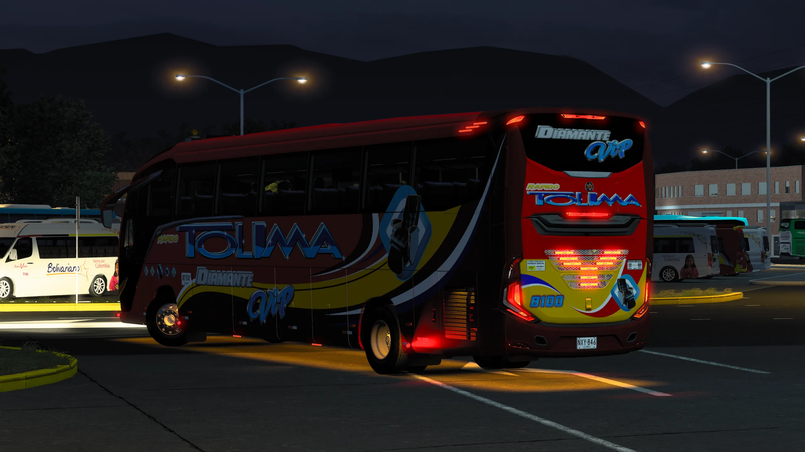 Marcopolo G8 Paradiso 1200 para Colombia Real Map