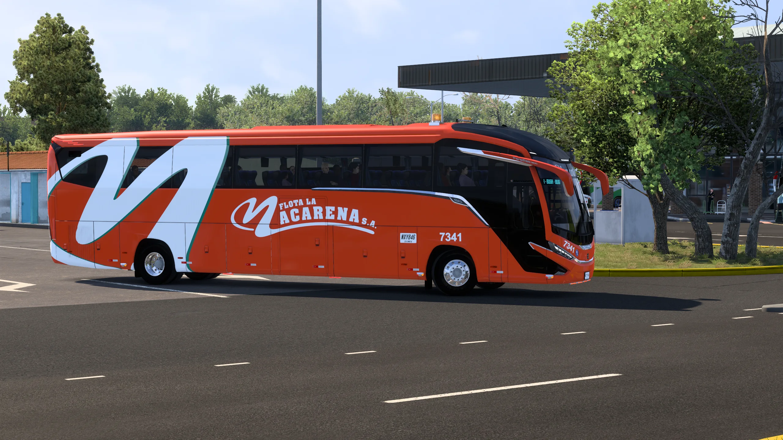 Marcopolo G8 Paradiso 1200 para Colombia Real Map
