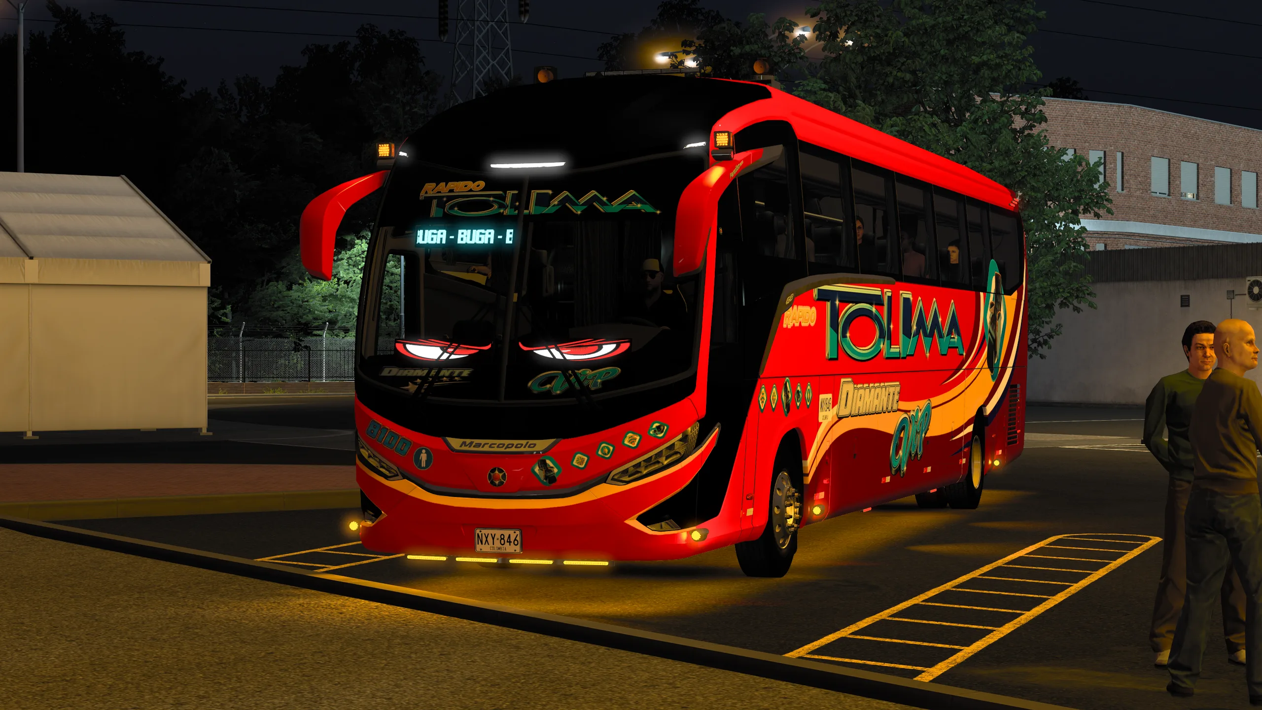 Marcopolo G8 Paradiso 1200 para Colombia Real Map