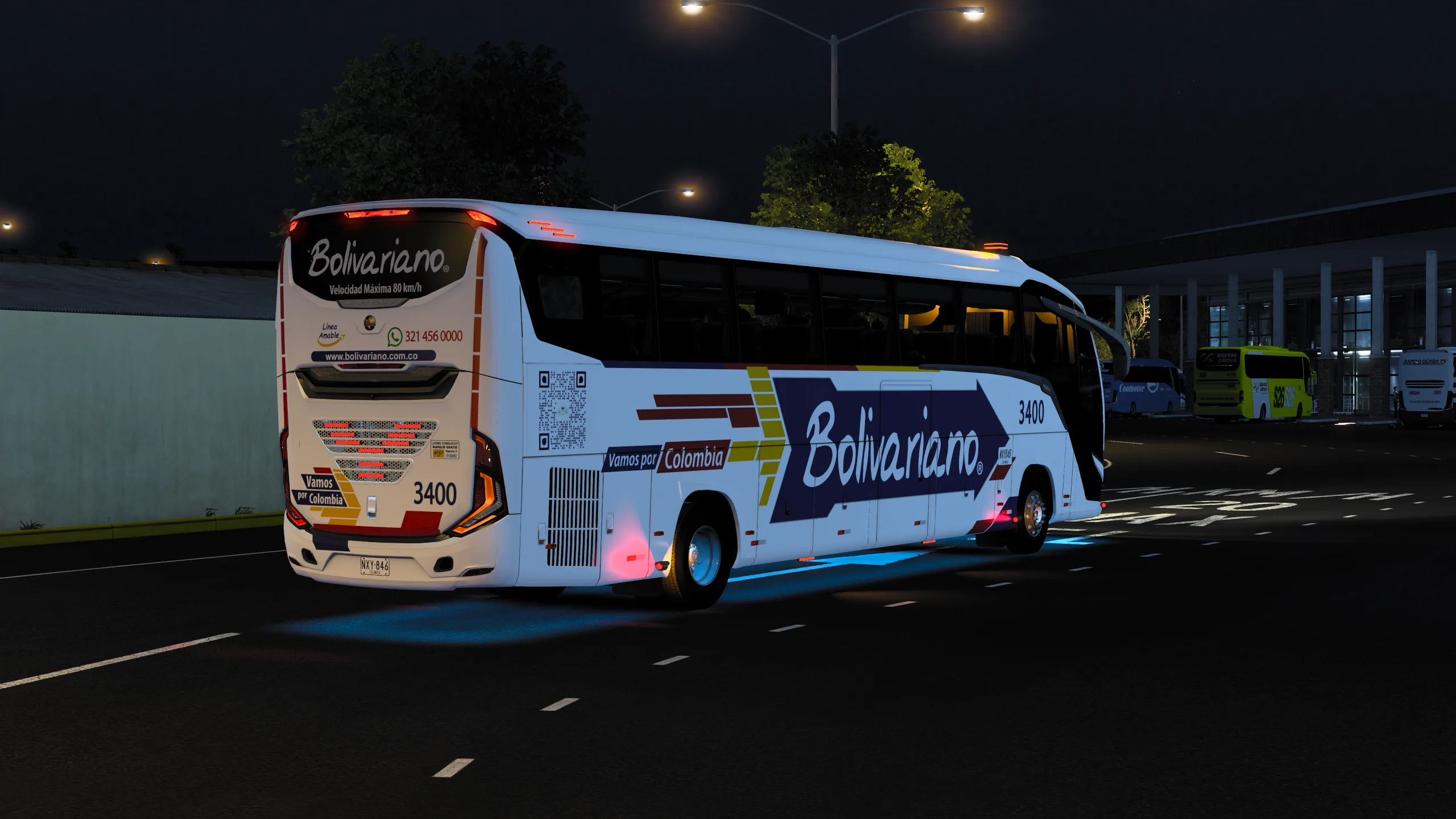 Marcopolo G8 Paradiso 1200 para Colombia Real Map
