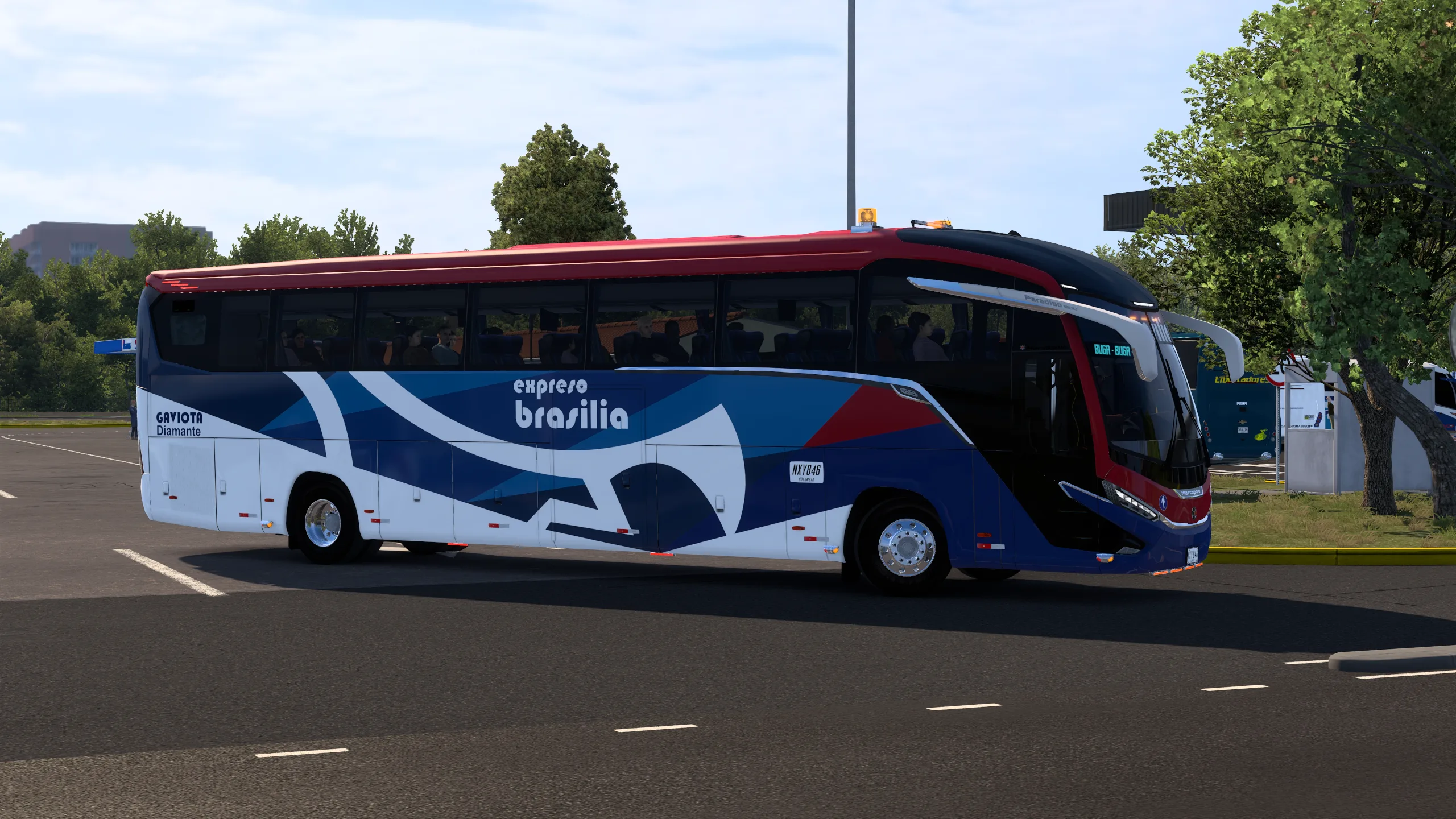 Marcopolo G8 Paradiso 1200 para Colombia Real Map
